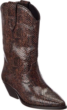 Isabel Marant Duerto Snake-Embossed Leather Boot