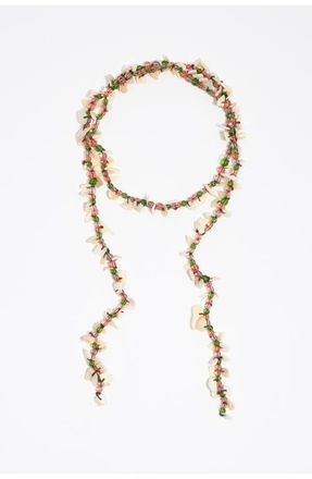 Bimba & Lola Beads And Mother-Of-Pearl Seashell Necklace in Green at Nordstrom