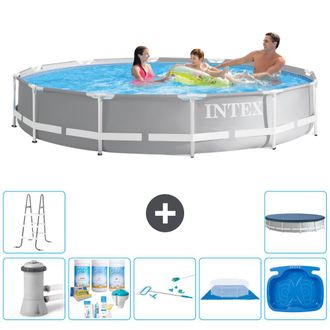 Intex Piscina Prism Frame Redonda - 366x76 Cm - 8-piezas S20566