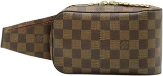 Louis Vuitton Pre-owned Damier Geronimos Heuptas - Dames - Vintage Heuptassen - Bruin - ONE Size - Leer - Vintage