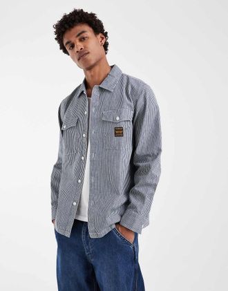 Levi's camicia Workwear a righe con tasca blu