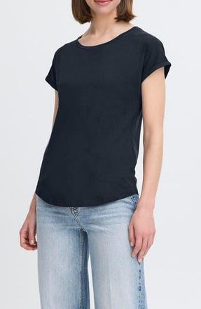 b.young Pamila Cotton T-Shirt in Copenhagn Night at Nordstrom Rack, Size X-Small