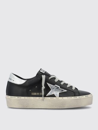 Golden Goose Hi Star Distressed Leather Platform Sneakers