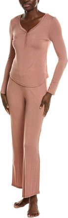 Honeydew Intimates 2Pc Dreamland Long Henley Set
