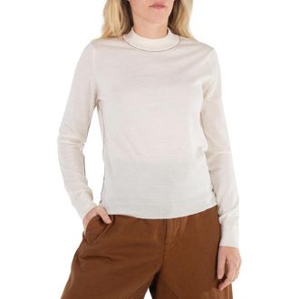Maison Margiela Ladies Ecru Work-In-Progress Wool Jumper, Size X-Small