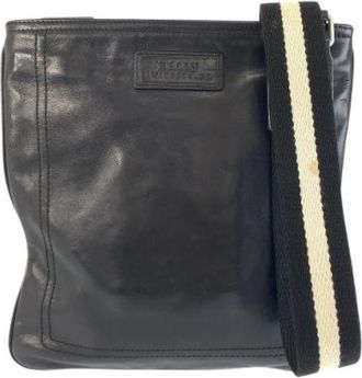 Bally Pre-owned Trainspotting Lederen Schoudertas - Heren - Vintage Schoudertas - Zwart - ONE Size - Leer - Vintage