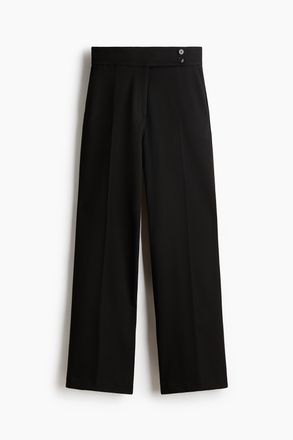 H&M Twillhose mit Bootcut Leg - Schwarz
