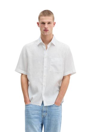 Marc O'Polo Leinenhemd MARC OPOLO, Herren, Gr. XXL, N-Gr, wei&szlig;, Web, Obermaterial: 100% Leinen, regular fit, Hemden Leinenhemd, mit aufgesetzter Brusttasche