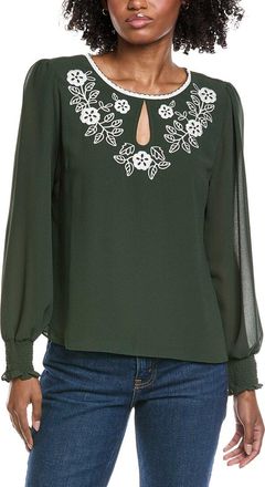 CeCe by Cynthia Steffe Embroidered Top