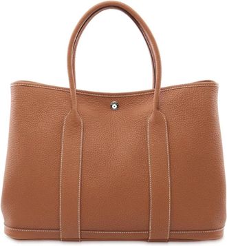 Herm&egrave;s Borsa tote Garden Party PM in pelle Negonda 2024 - Marrone