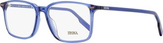 Ermenegildo Zegna Mens High Bridge Eyeglasses EZ5257-H 090 Transaparent Blue 55mm