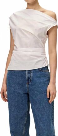 Elodie Ilona Asymmetrical Top In White