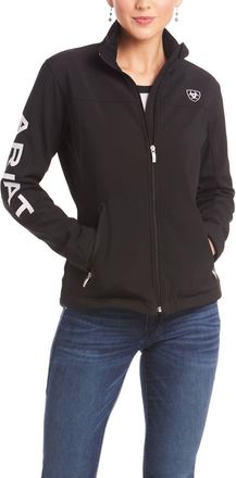 Ariat Womens New Team Softshell Long Sleeve Top In Jet Black