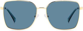 Polaroid PLD 4158/G/S/X Asian Fit OGA/C3 Womens Sunglasses Gold Size 58