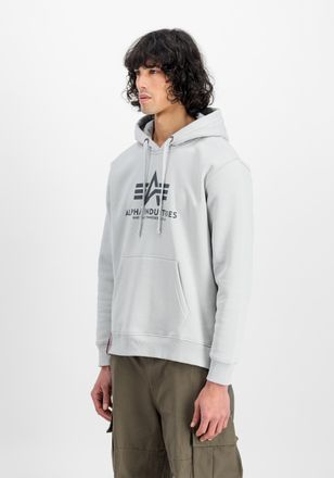 Alpha Industries Hoodie ALPHA INDUSTRIES Basic Hoodie BL, Herren, Gr. XS, grau (pastel grau), Obermaterial: 80% Baumwolle, 20% Polyester, regular fit, Sweatshirts Hood