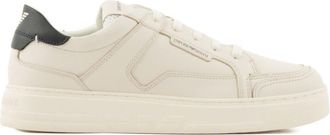 Emporio Armani White Leather Sneakers