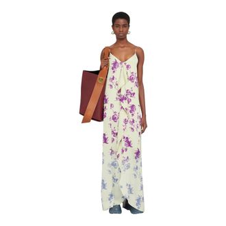 Jil Sander Dames, Jurken, Beige, Maat: XS Zijde