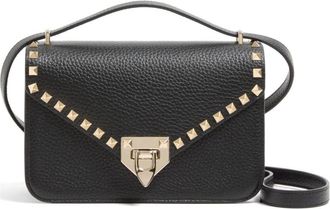Valentino Garavani Black Rockstud Small Shoulder Bag