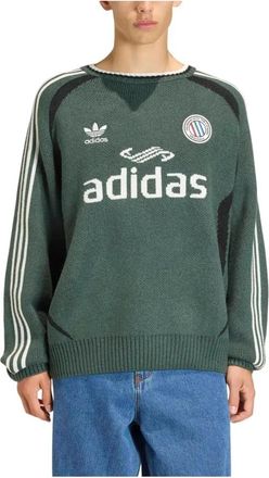 adidas Adicolor Blokecore Pullover - Heren - Sportshirts - Groen - 2XL - Fitness