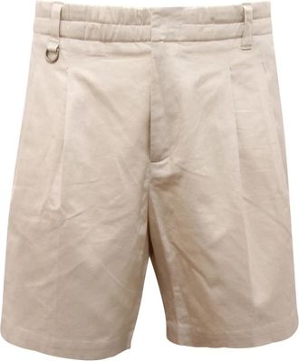 Paolo Pecora Bermuda Linnen/Katoenen Shorts - Heren - Korte Broeken - Wit - XL - Katoen - Korte Broeken