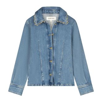 Fab By Fabienne Chapot Fabienne Chapot - Inda Blouse - Dames - Jassen - Blauw - Maat: S Katoen