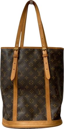 Louis Vuitton Monogram Beige Brown Monogram Tote Bag (Pre-Owned)