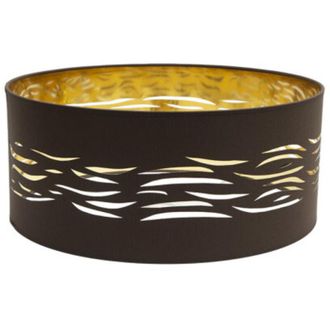 Fabrilamp Pantalla Colgante Niebla 1xe27 Marr&oacute;n-oro 50dx50dx20h