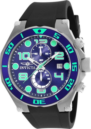 Invicta Pro Diver 17813 Heren Horloge - Quartz Uurwerk - Roestvrij Staal met blauwe Wijzerplaat - 50mm
