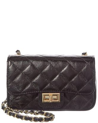 Persaman New York Jennie Metallic Quilted Leather Crossbody