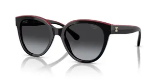 Chanel CH5414 Butterfly-Frame Sunglasses - Black