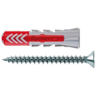 Fischer Tacos Duopower T &Oslash;8 X 40 Mm + Tornillos &Oslash;5 X 55 Mm, Bote 200 Uds