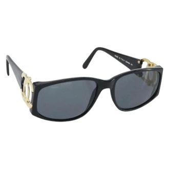 Chanel Pre-owned Accessories, female, Black, Size: ONE SIZE Pre-owned Plastic Sunglasses