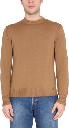 Ballantyne Brown Crew Neck Sweater