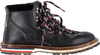 Moncler Pre-owned Womens Blanche Hiking Ankle Boots in Black Leather - Size 39.5 EU/IT