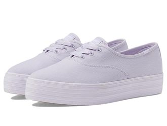 Keds Point Lace Up Womens Shoes Lilac Canvas : 7.5 B - Medium