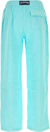 Vilebrequin Linen Trousers - Aquamarine