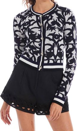 Allison New York Amaya Cardigan In Damask
