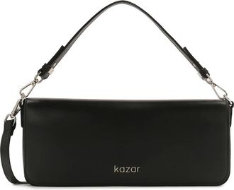 Kazar Rechthoekige stijve tas met twee banden - Dames - Handtassen - Zwart - ONE Size - Leer - Tassen