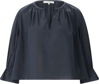 Frame Denim Lichtgewicht Katoenen Blouse - Dames - Blouses - Blauw - XS - Katoen - Overhemden