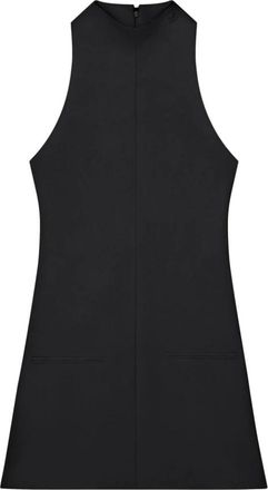 Courr&egrave;ges Uitlopende Jurk met Zakken - Dames - Korte kleedjes - Zwart - S - Kleedjes
