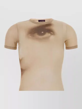 Jean Paul Gaultier printed tulle t-shirt