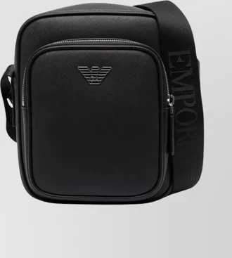 Emporio Armani calf leather shoulder bag