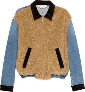 Marni Giacca con zip - Marrone