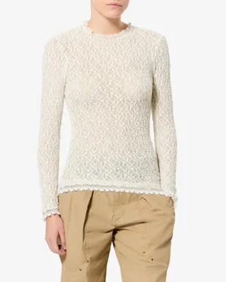 Isabel Marant Textured Knit Sweater - Cream