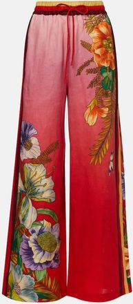 Alemais Alémais Pantaloni Inez in lino a gamba larga