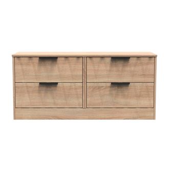 Welcome Furniture Calgary Ready Assembled 4 Drawer Bed Box in Bardolino Oak - Welcome Furniture | TJ Hughes