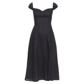 Reformation Bridgton Linen Midi Dress