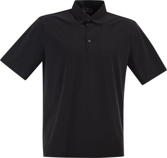 Herno Technical Functional Fabric Polo Shirt