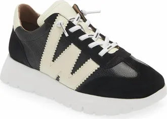 Wonders Womens Racer Sneakers In Negro/milk