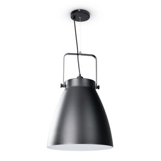 Paco Home Paco Home - L&aacute;mpara De Suspensi&oacute;n Comedor Colgante Cocina Mesa Comedor Industrial Moderna L&aacute;mpara Colgante - Negro, Blanco (&oslash;39 Cm)